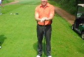 Brian Sewell Shortly after his hole in one at Notts